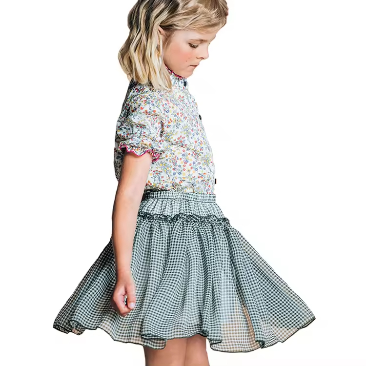 girls flower white dress
