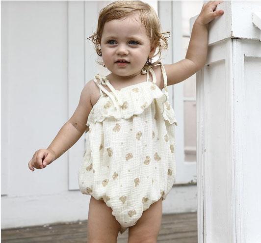 High Quality Soft Gauze Cotton Baby Romper For Summer 2023 Latest Design