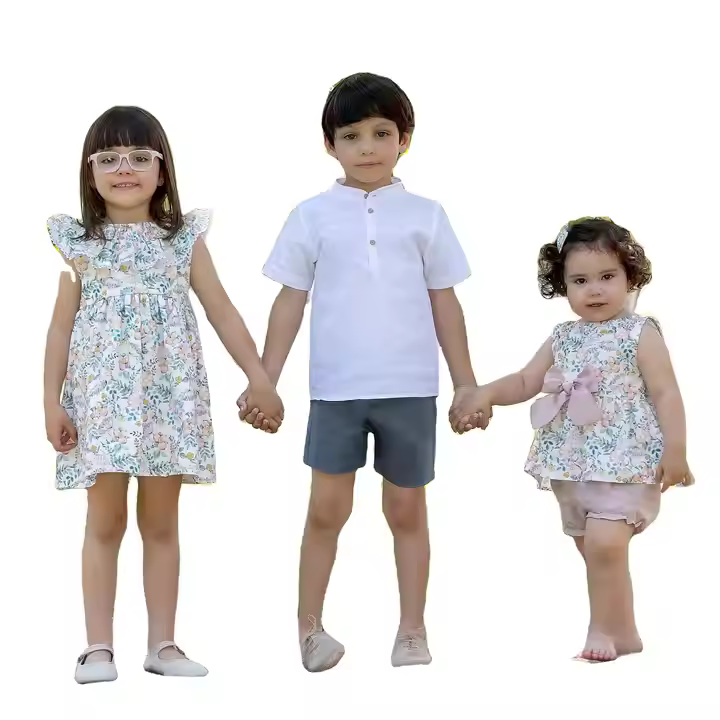girls flower white dress