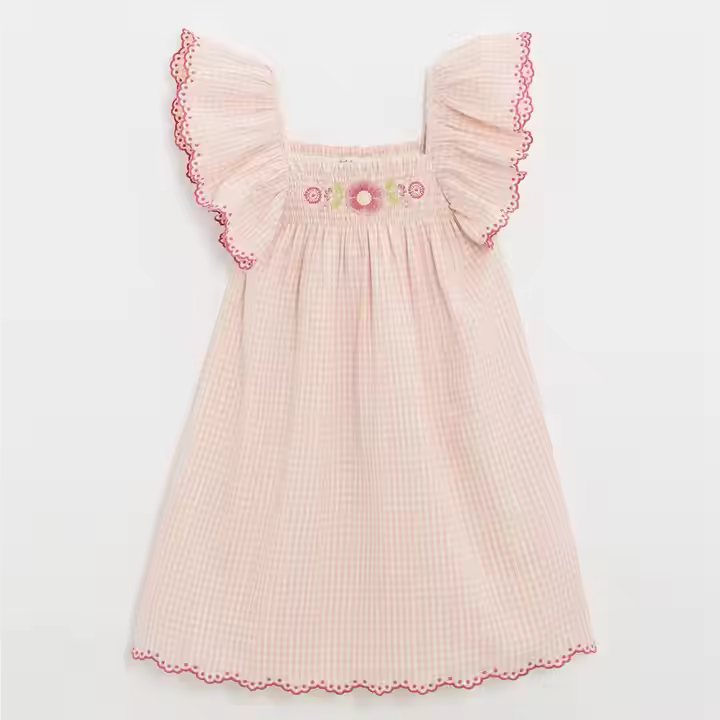 girls flower white dress