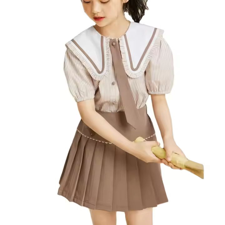 girls flower white dress