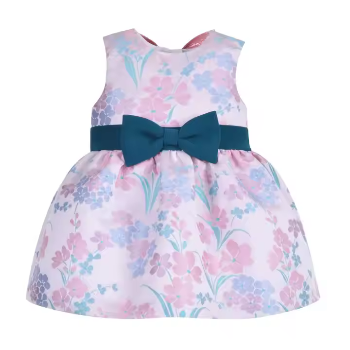 girls flower white dress
