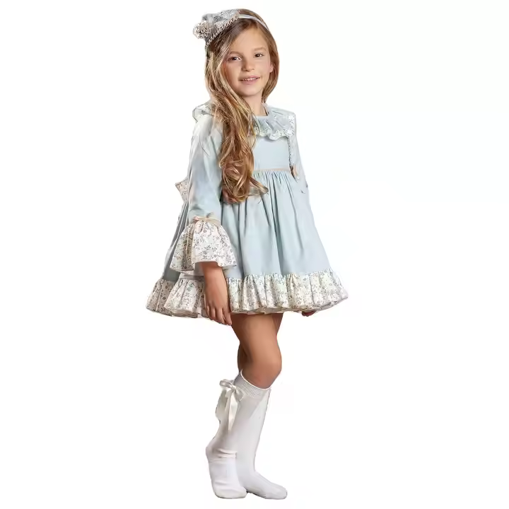 girls flower white dress