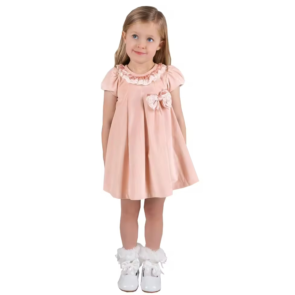 girls flower white dress